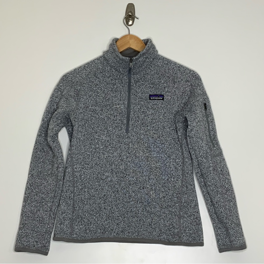 Patagonia Better Sweater 1/4 Zip Fleece in Gray. Size Small.